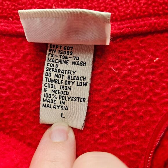 Classic Elements Womens Pullover Sweater Red Size Large 100% Polyester Long Sle - Picture 7 of 12